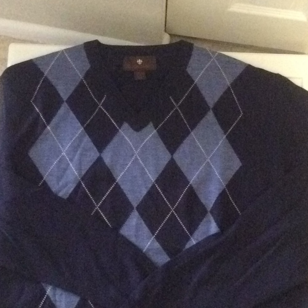 Tuscano Argyle Sweater L